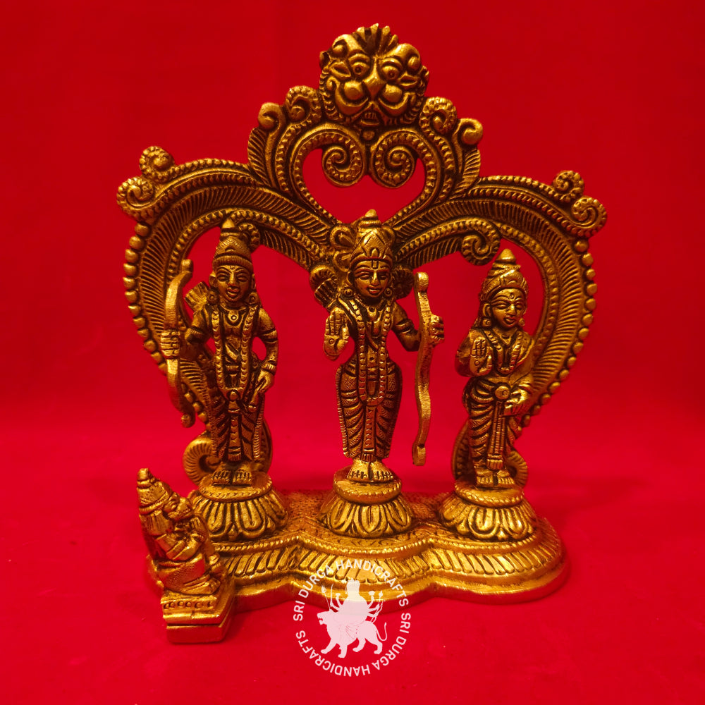 7 inch Ram Darbar Brass Idol