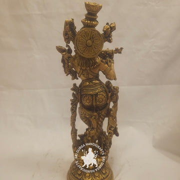 15 inch Brass Krishnar Statue