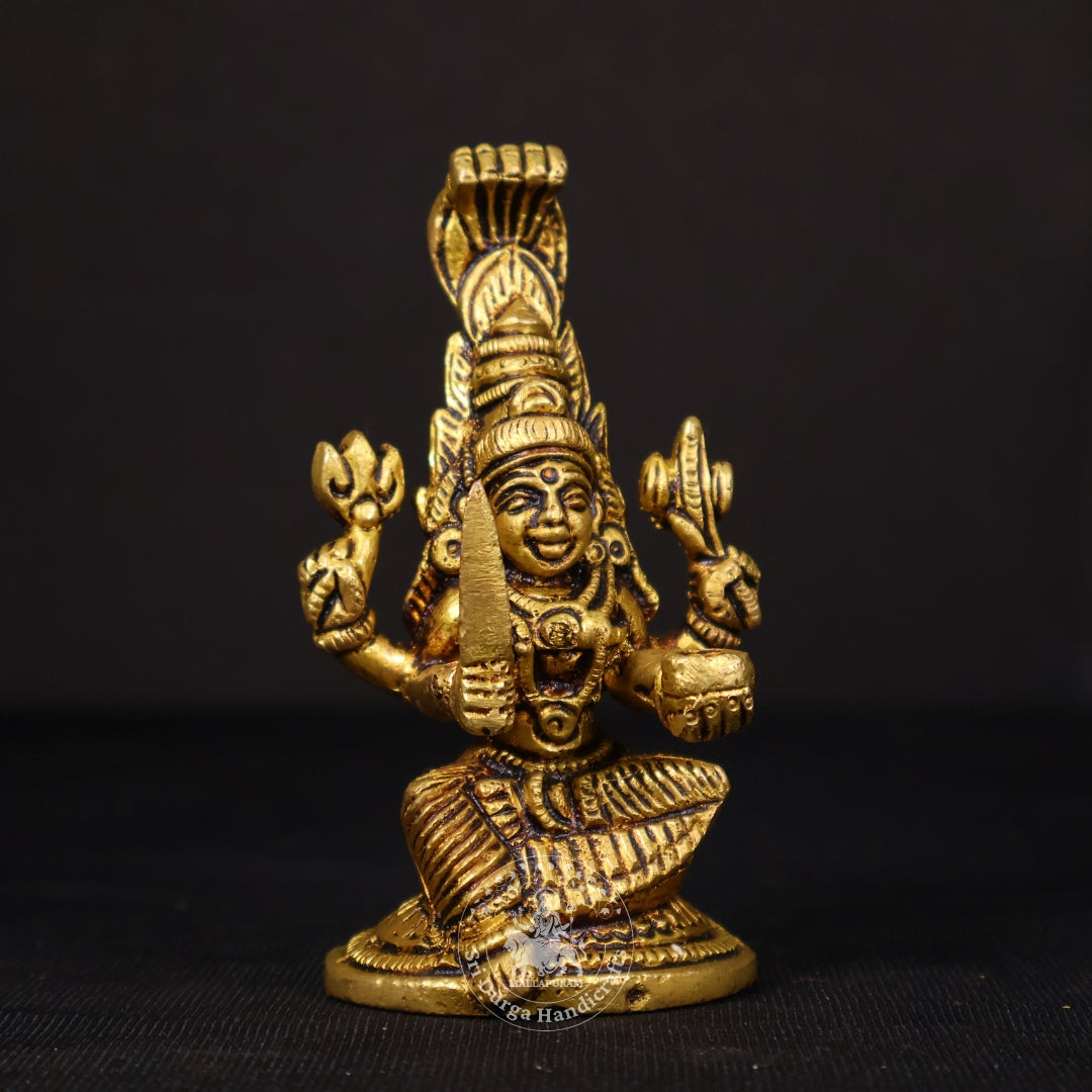 4" Inch Brass Karumari Amman Idol