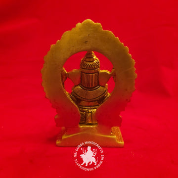 4 inch Brass Pentagon Base Ganesh Idol