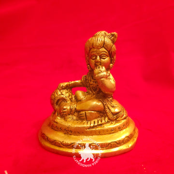 4 inch Matki Krishnar Brass Idol