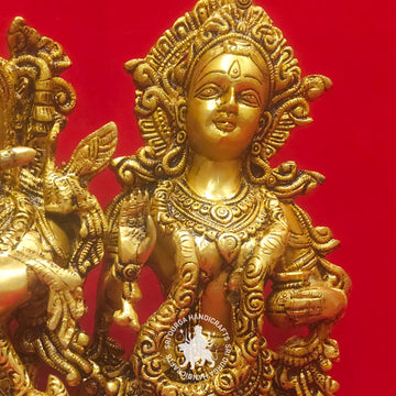 15 inch Radha Krishna Brass Idol