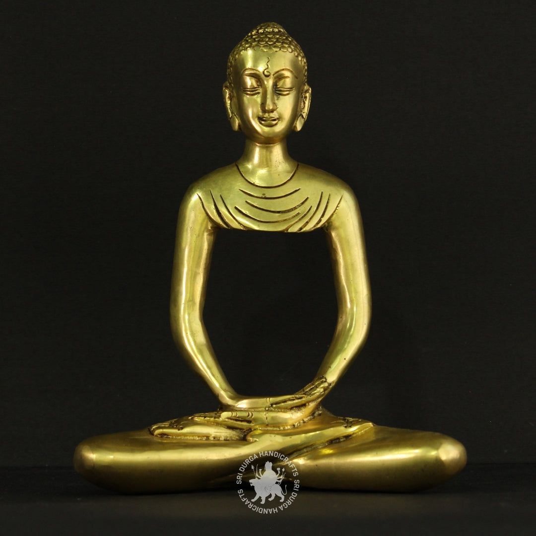 Peaceful Buddha Idol in Brass