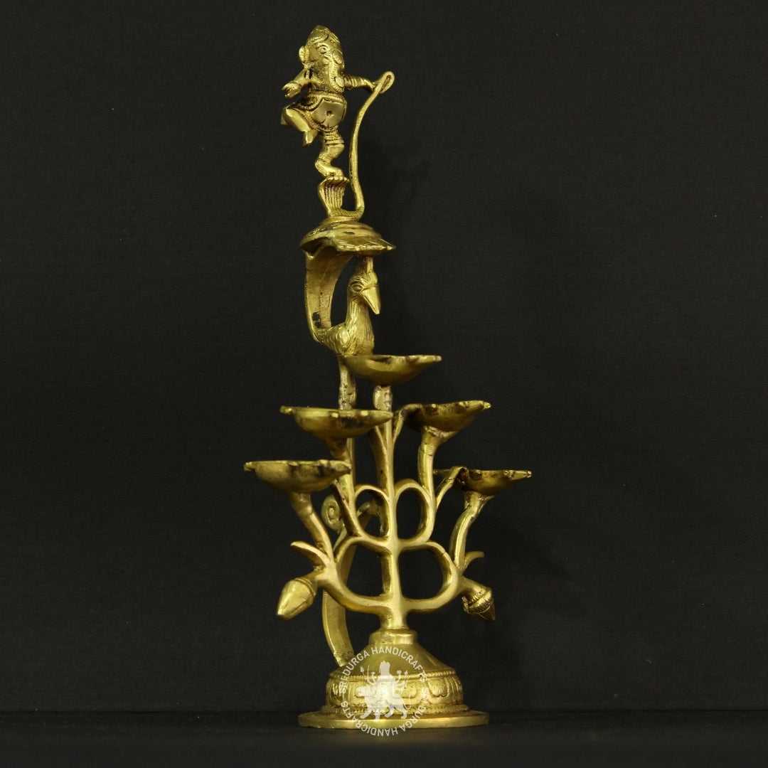 Tree Embraced Dancing Ganesh Deep