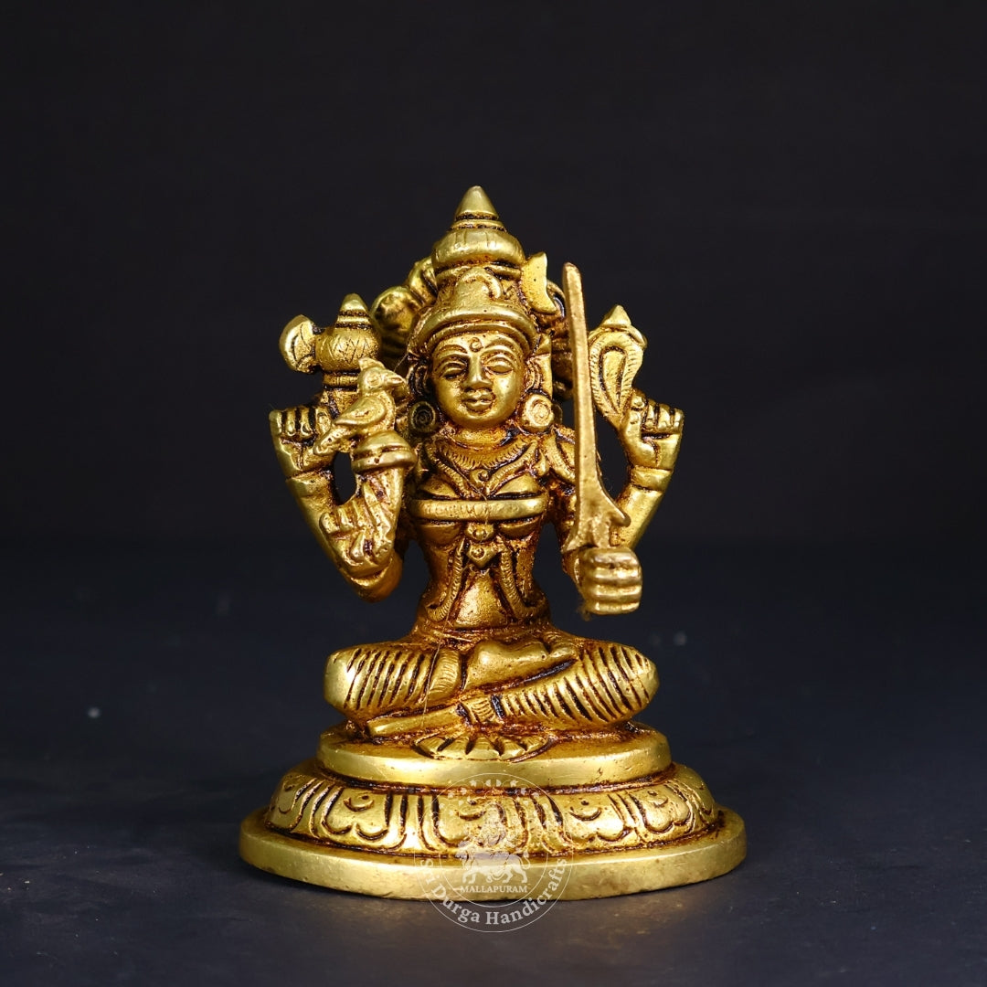 4" Inch Brass Kamatchi Amman Idol