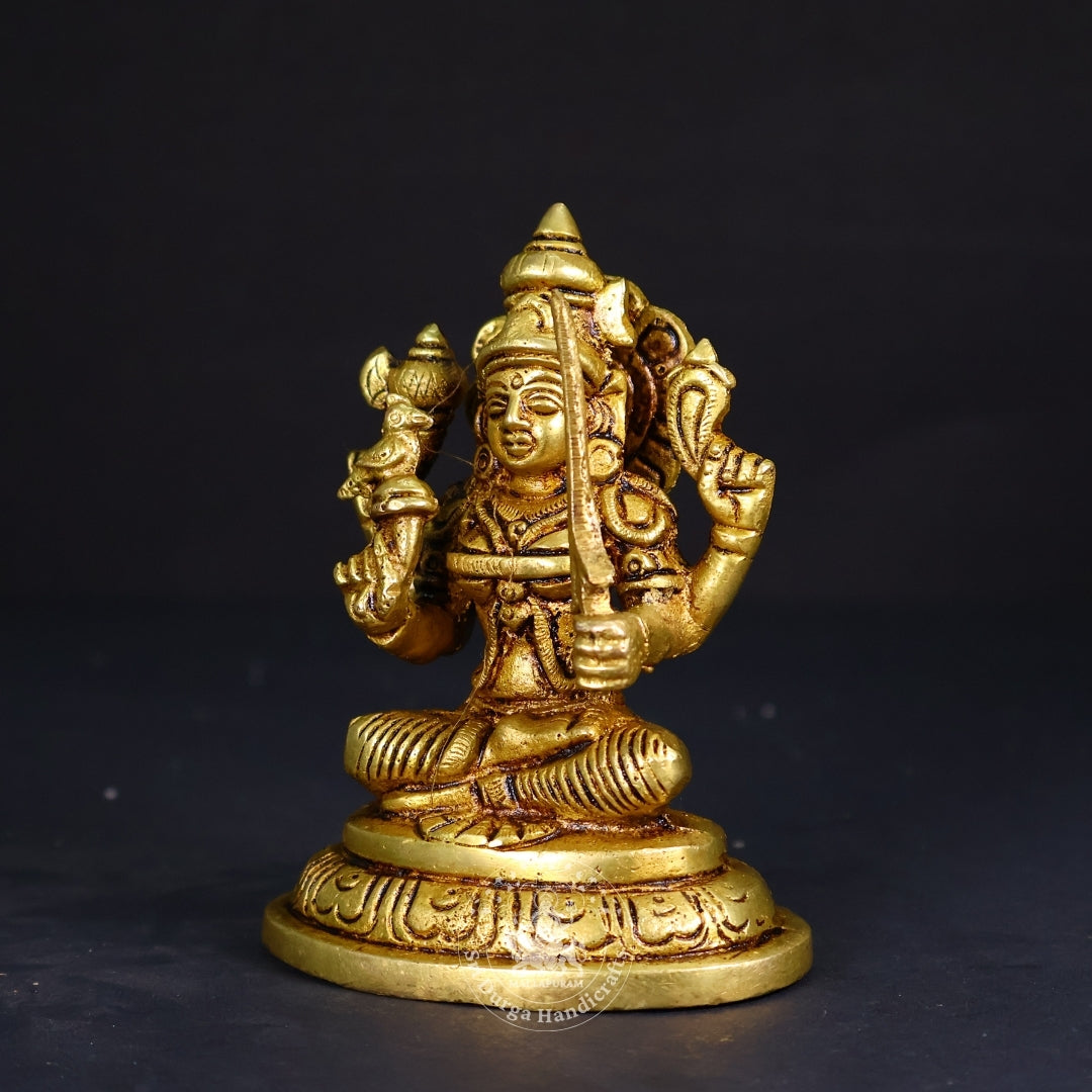 4" Inch Brass Kamatchi Amman Idol