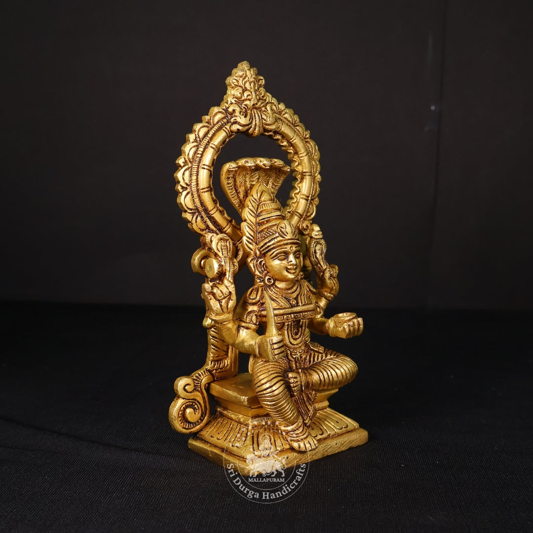 7" Inch Brass Frame Mariamman