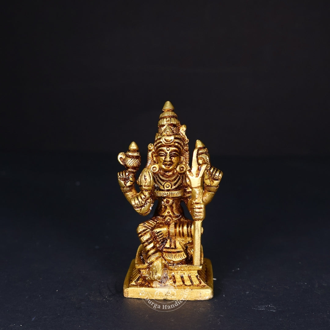 3" Inch Brass Rajarajeshwari Idol