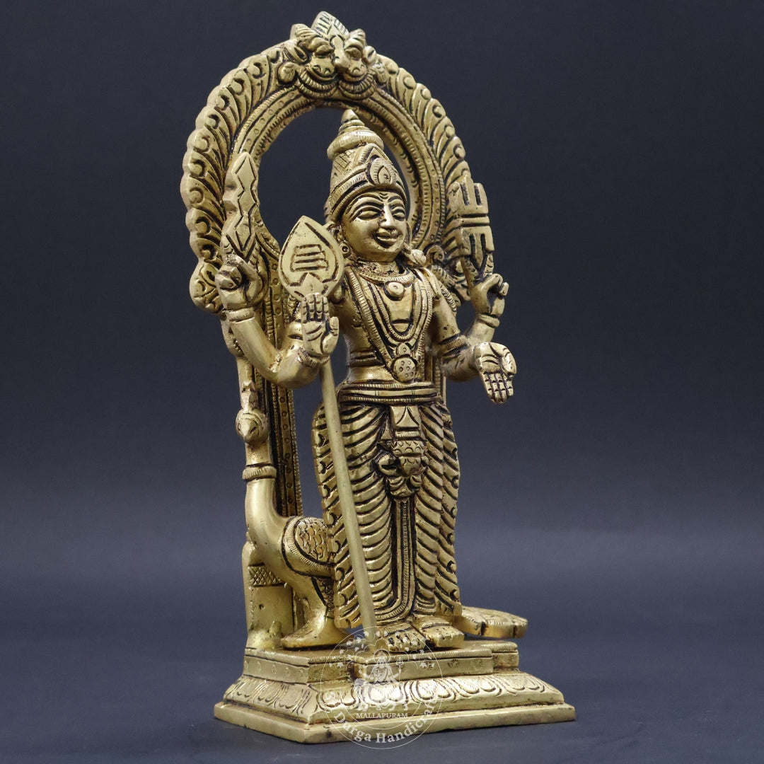 9" Inch Brass Frame Murugar