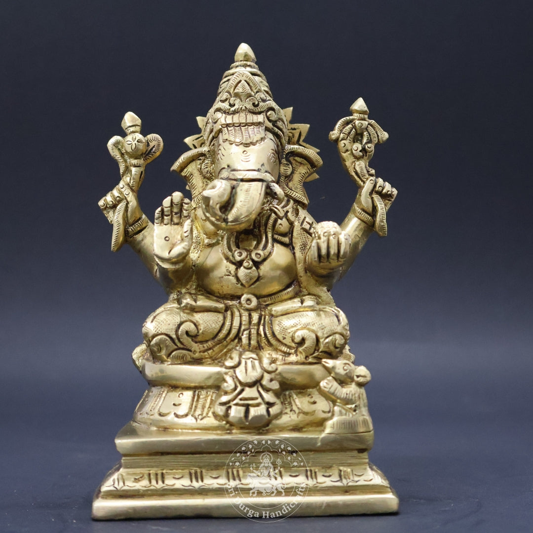 6" Inch Brass Ganesh