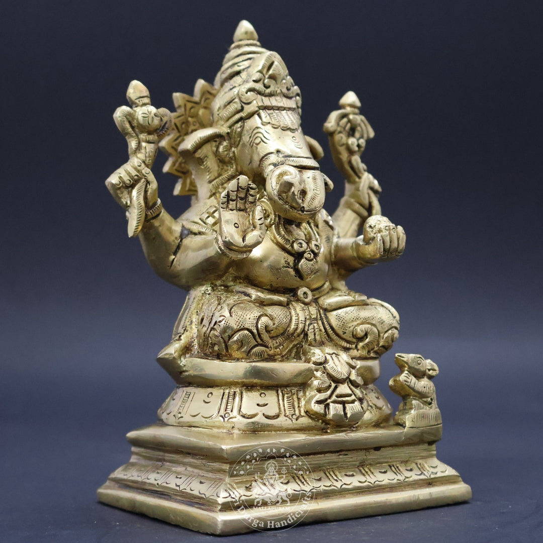 6" Inch Brass Ganesh