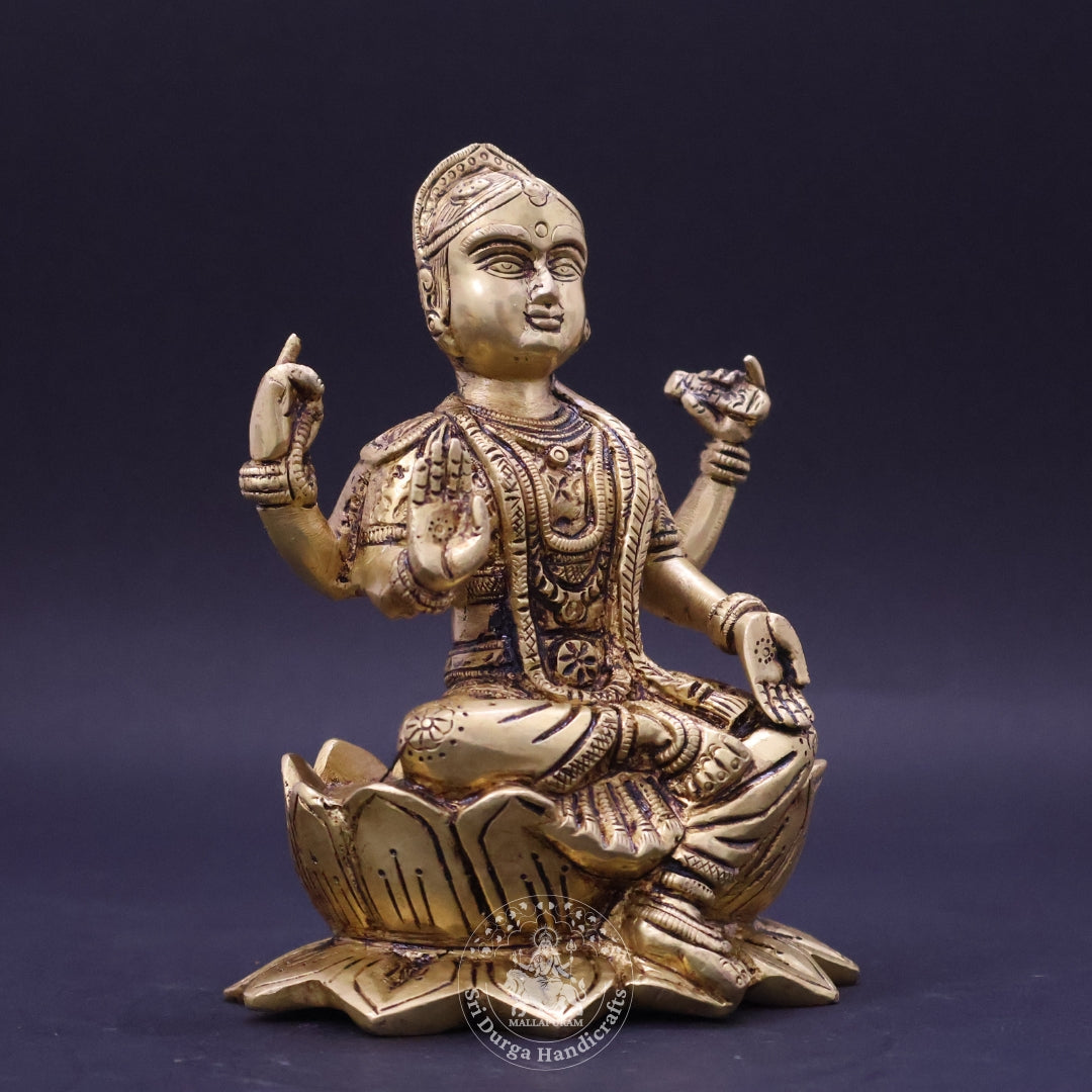 6" Inch Brass Kamal Balathirupurasundari