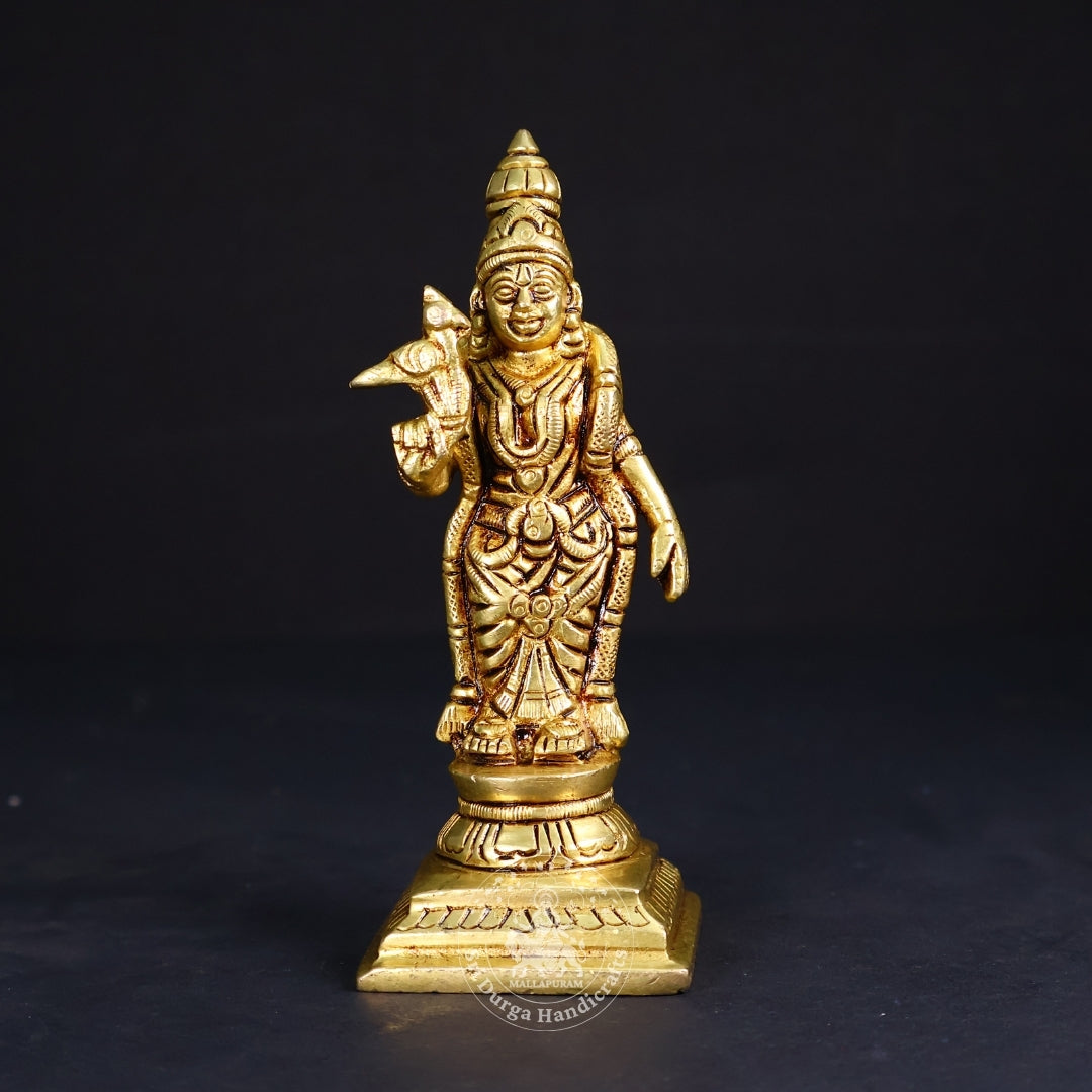 5" Inch Brass Meenakshi Idol
