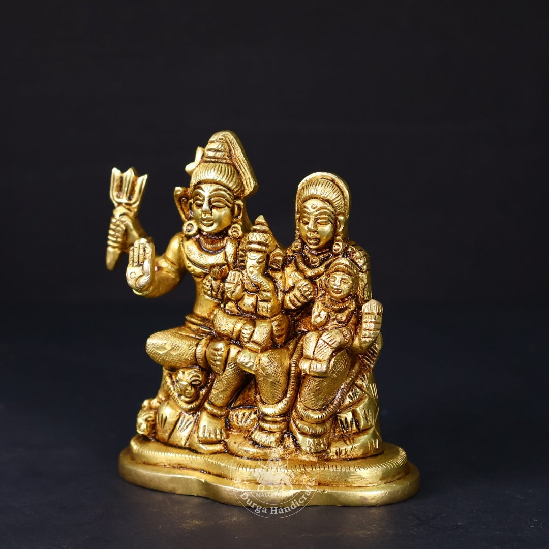 4" Inch Brass Sivan Family Idol