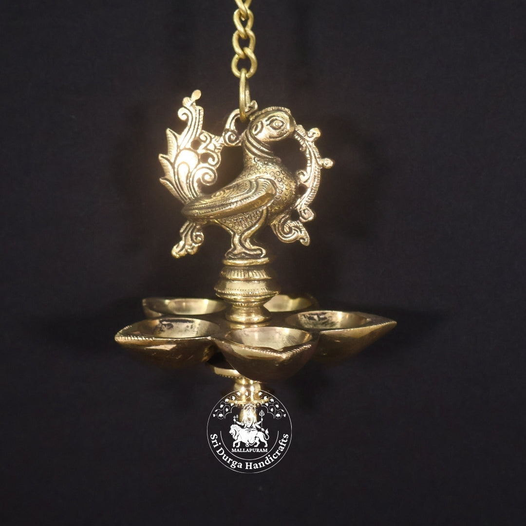 6" Inch Brass Annam Saravilakku Hanging
