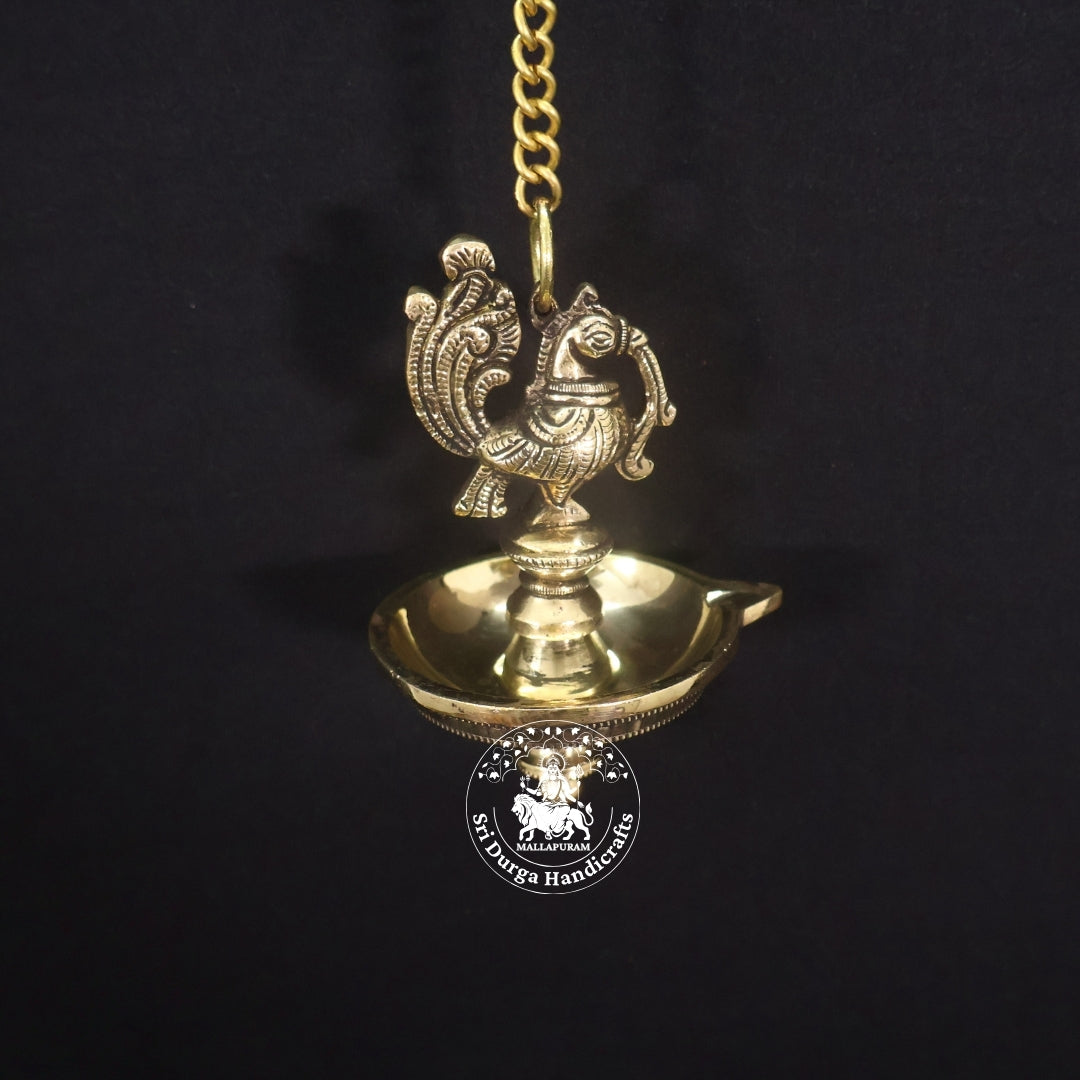 6" Inch Brass Annam Saravilakku Hanging