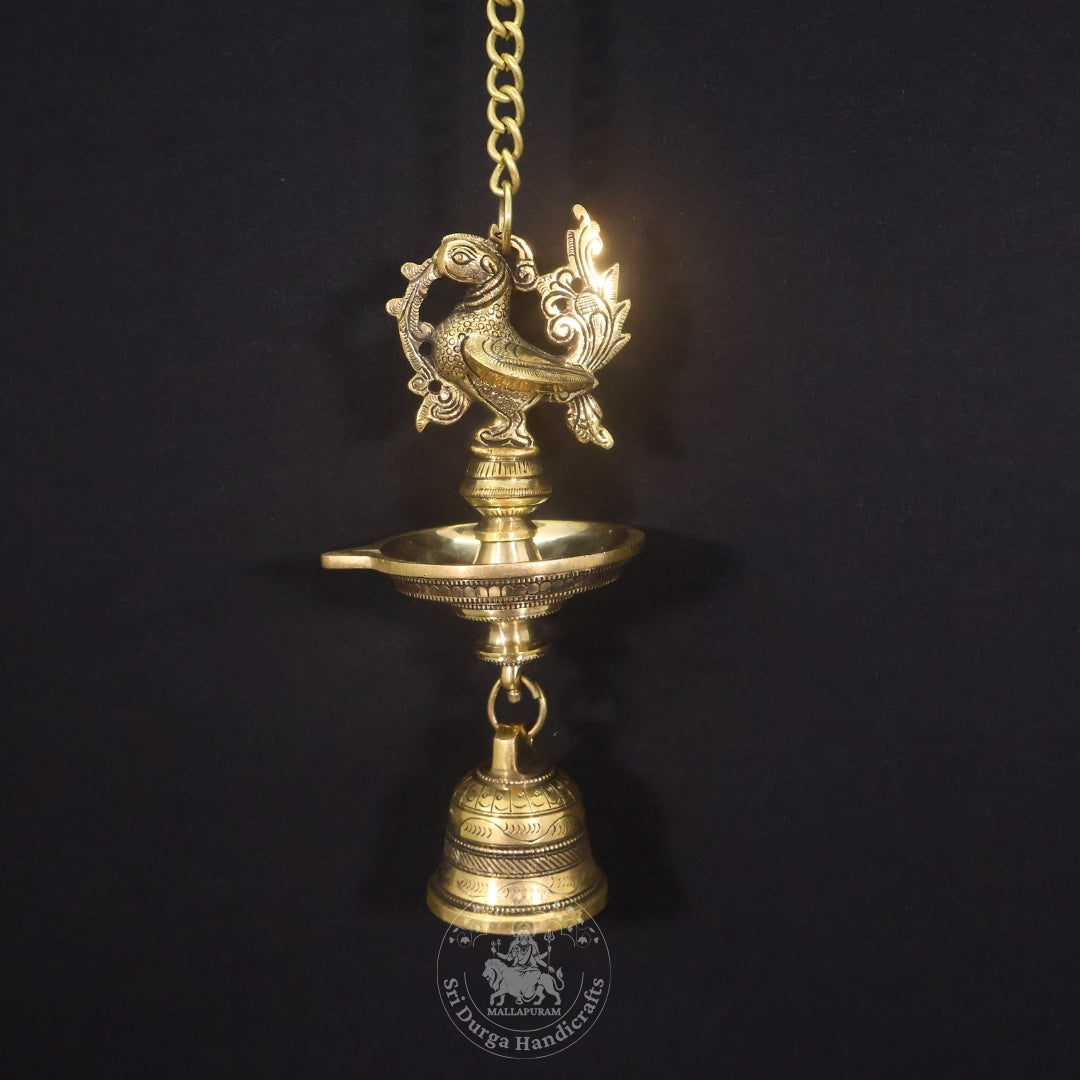 9" Inch Brass Annam Saravilakku Hanging