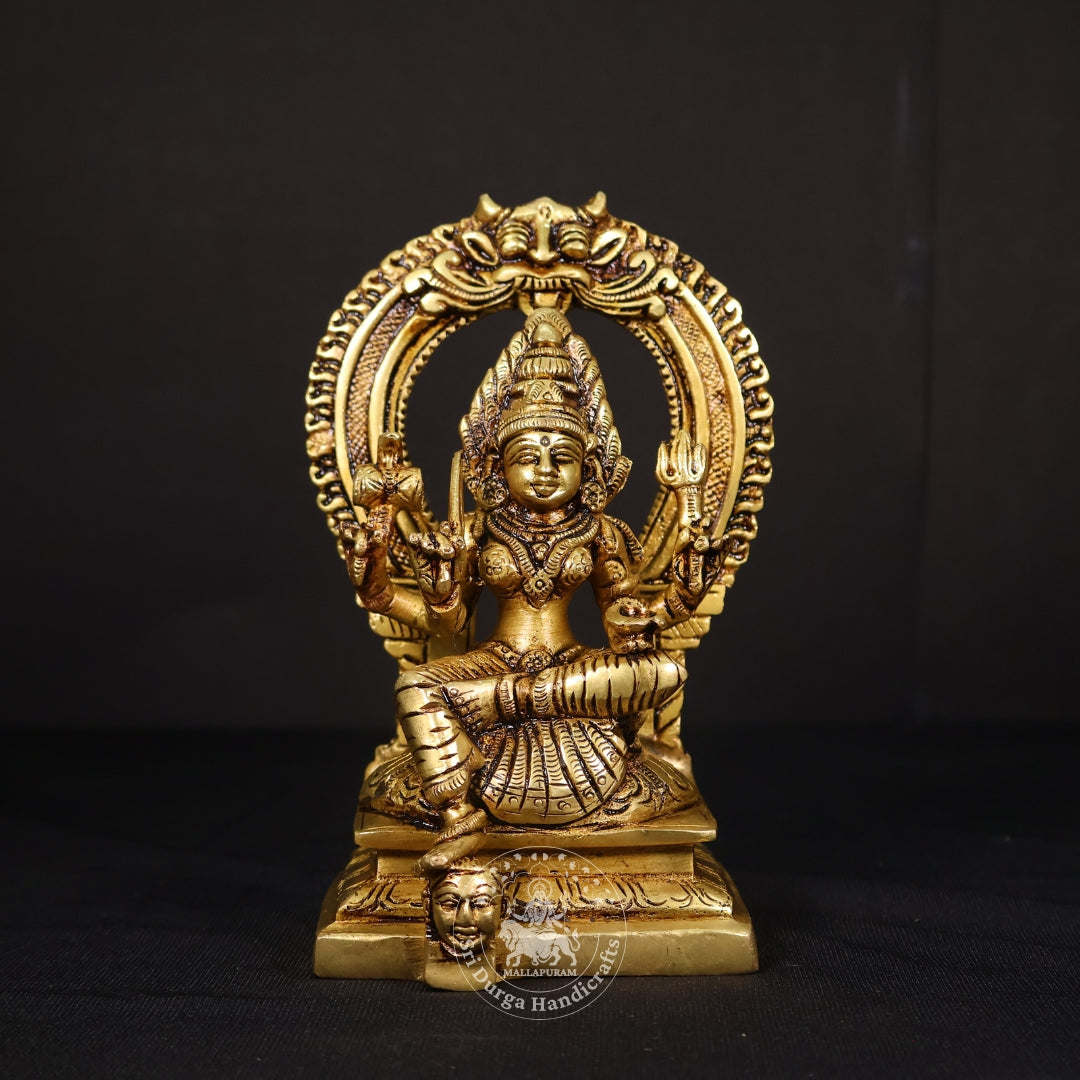 6" Inch Brass Frame Mariamman