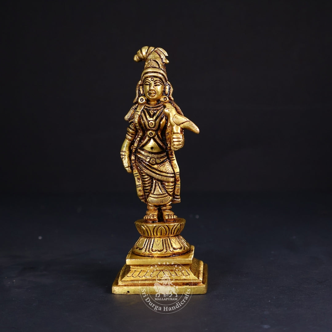 5" Inch Brass Andal Idol