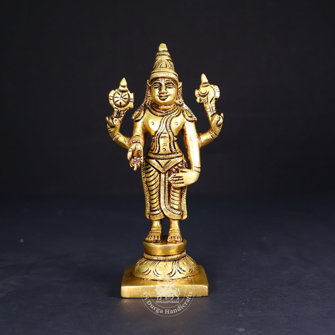 6" Inch Brass Balaji Standing Idol