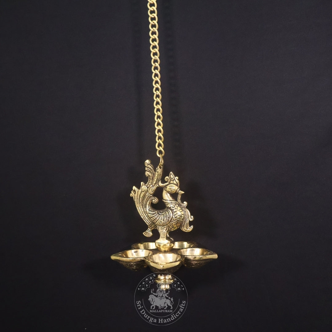 8" Inch Brass Annam Saravilakku Hanging
