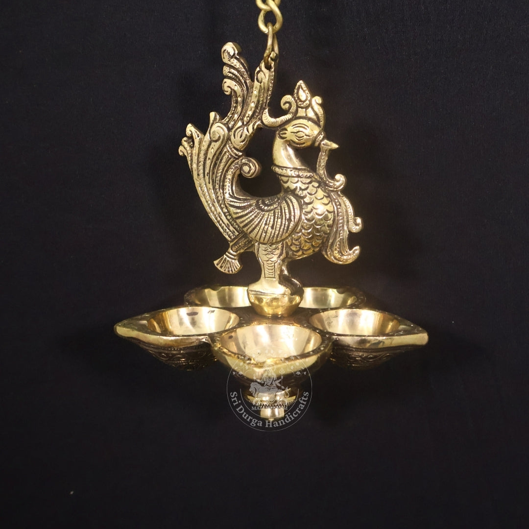 8" Inch Brass Annam Saravilakku Hanging