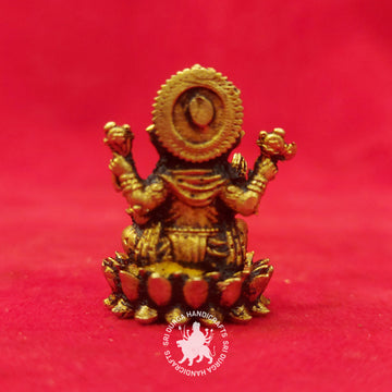 Brass Ganesh with Modak Miniature Idol