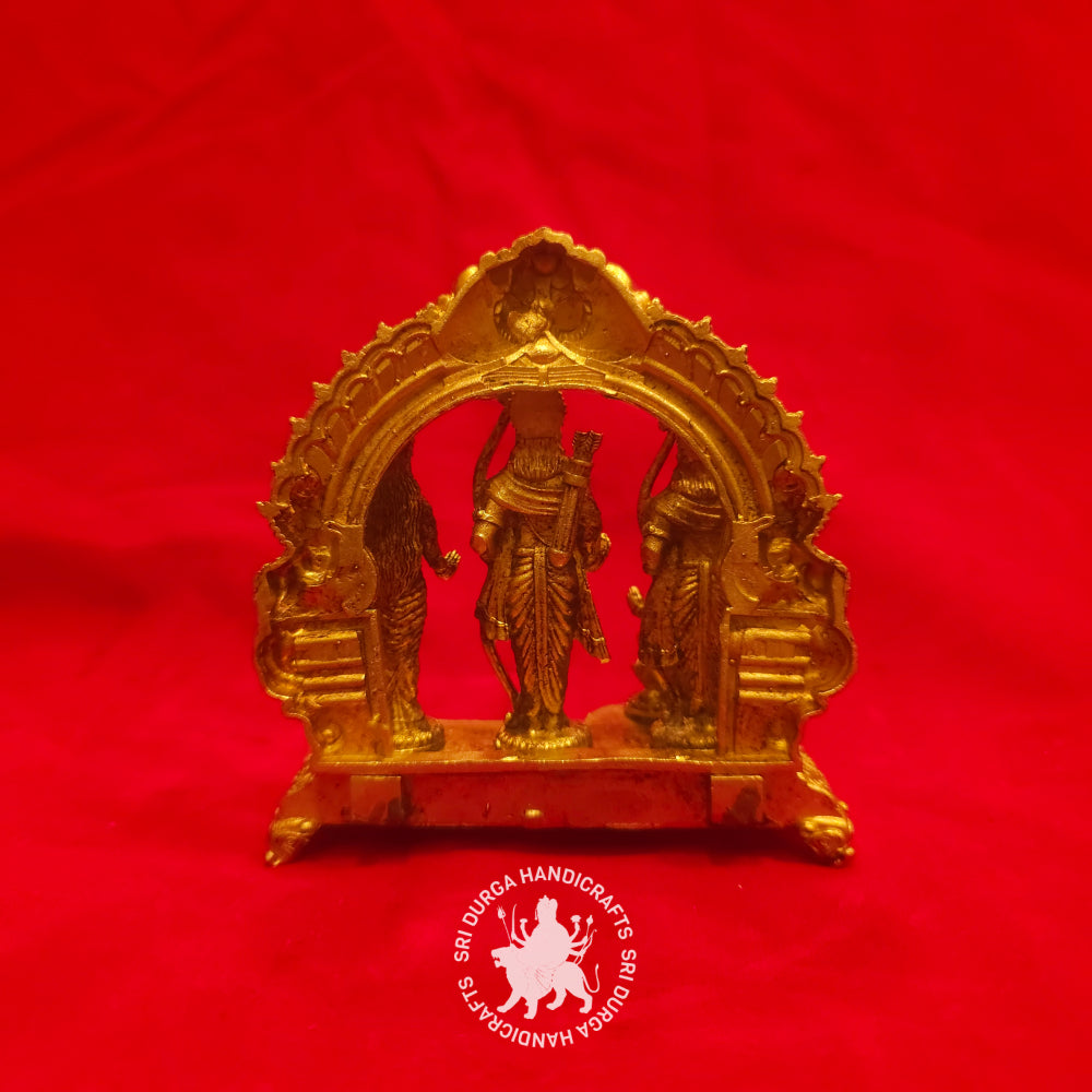 4 inch Brass Ramar Pattabhishekam Idol