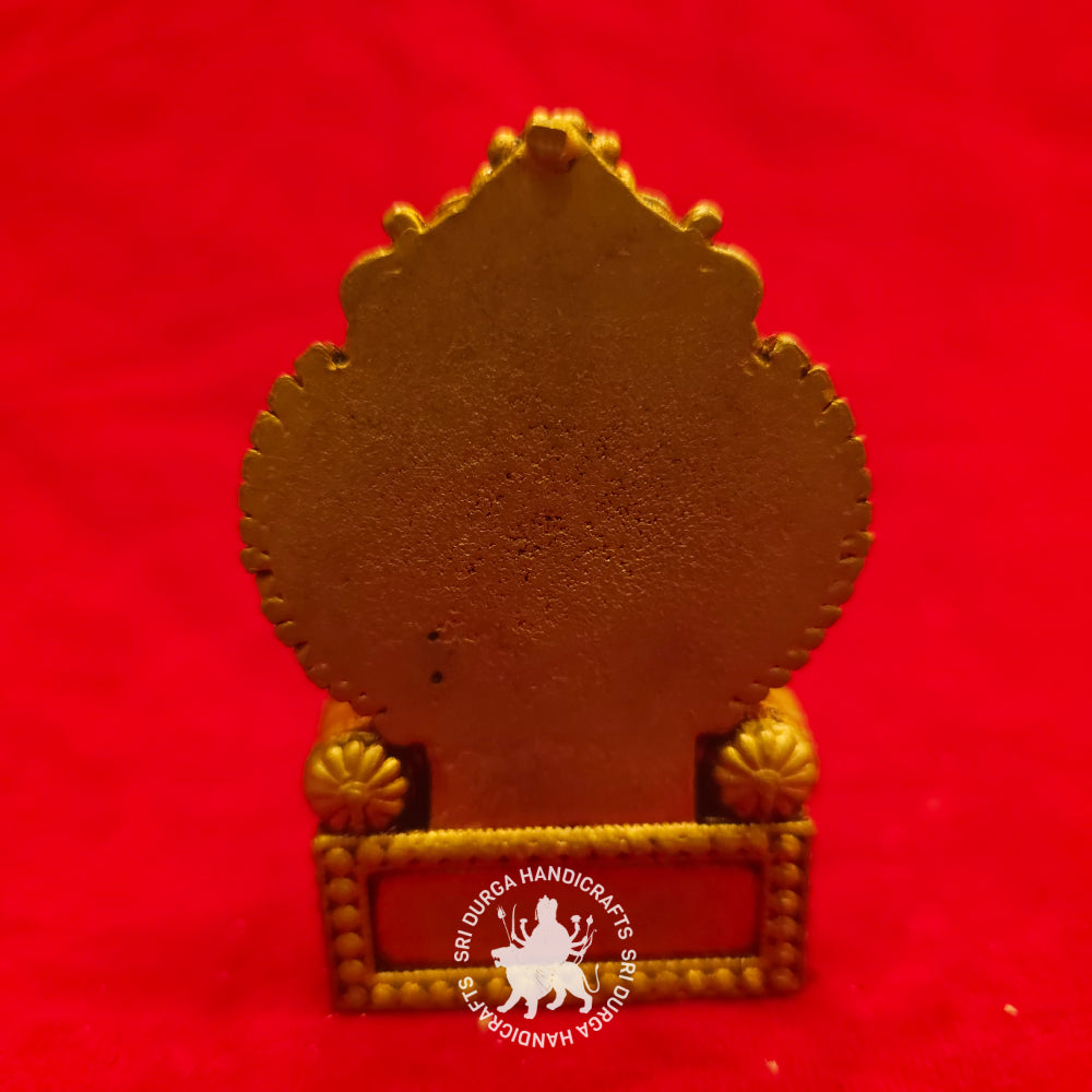 3 inch Brass Simmasanam Ganesh Idol