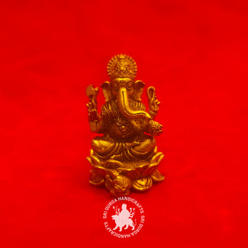 2 inch Brass Kamal Ganesh Idol