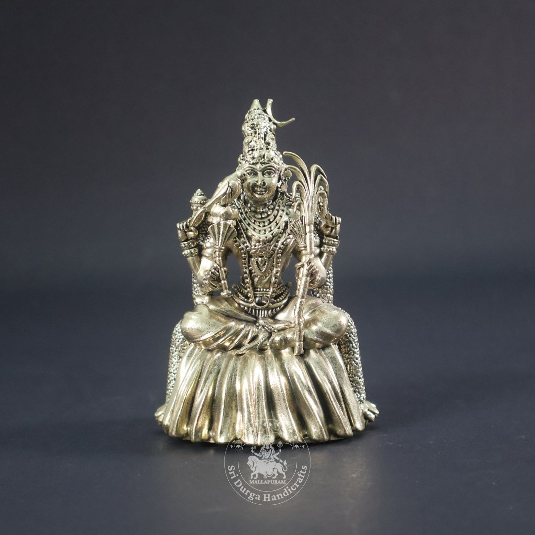4" Inch Brass Kamatchi Black Antique