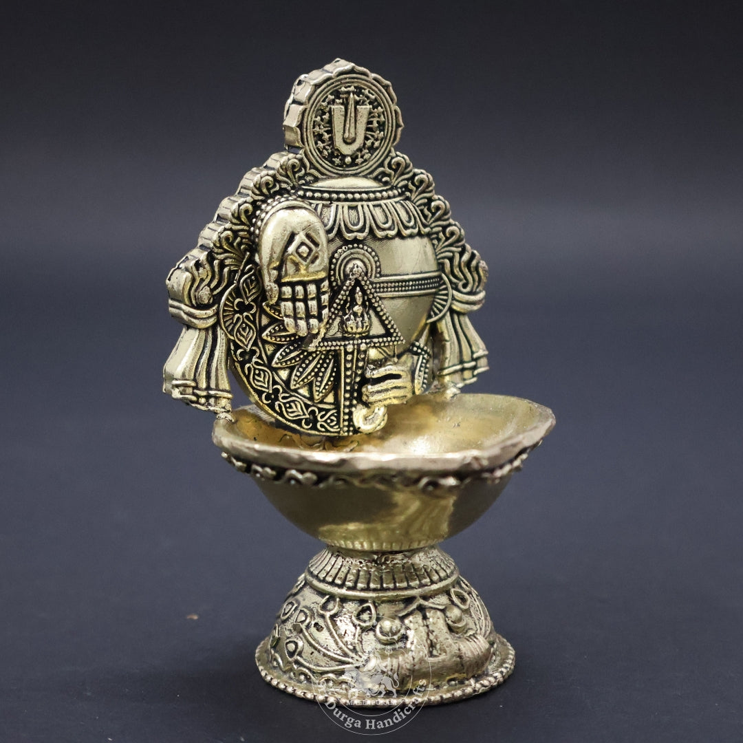4" Inch Brass Perumal Hand Deep