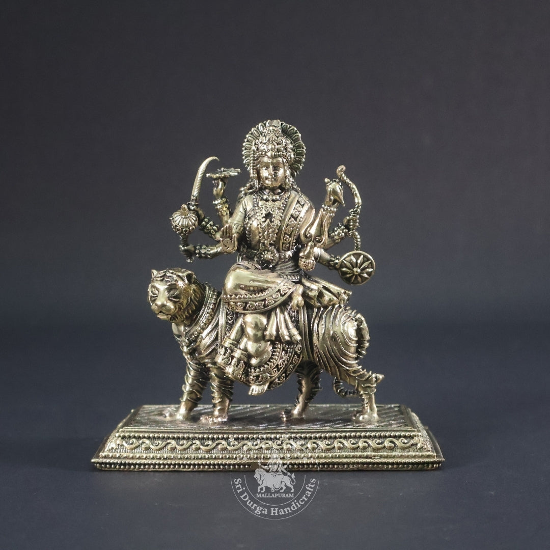 4" Inch Brass Durgai Amman