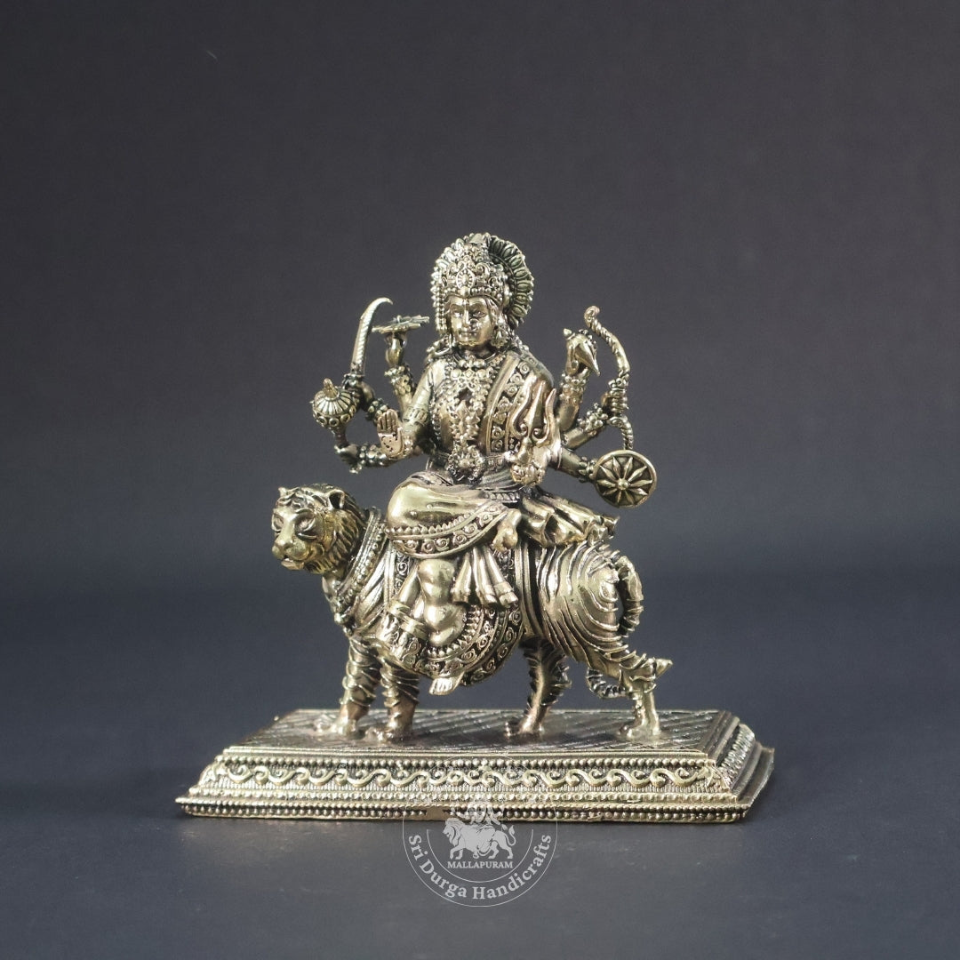 4" Inch Brass Durgai Amman
