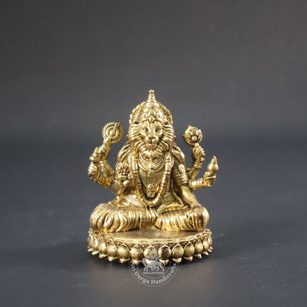 3" Inch Brass Narashimar