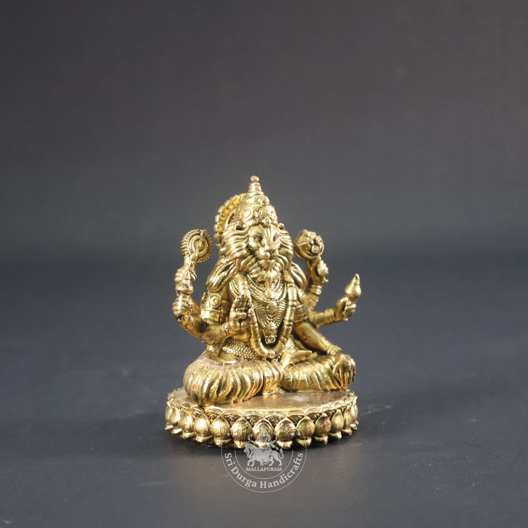 3" Inch Brass Narashimar