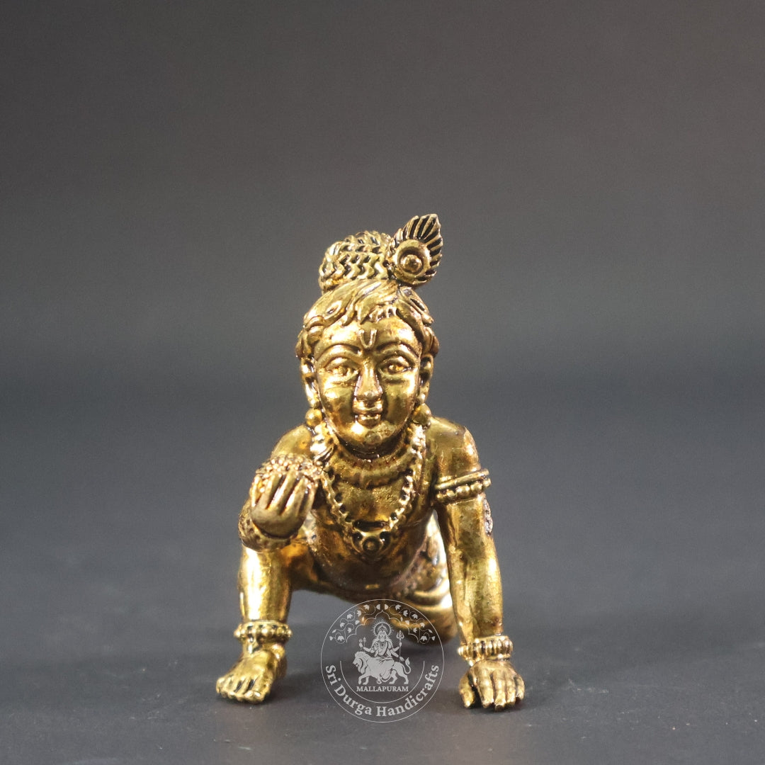 2" Inch Brass Laddu Krishnar