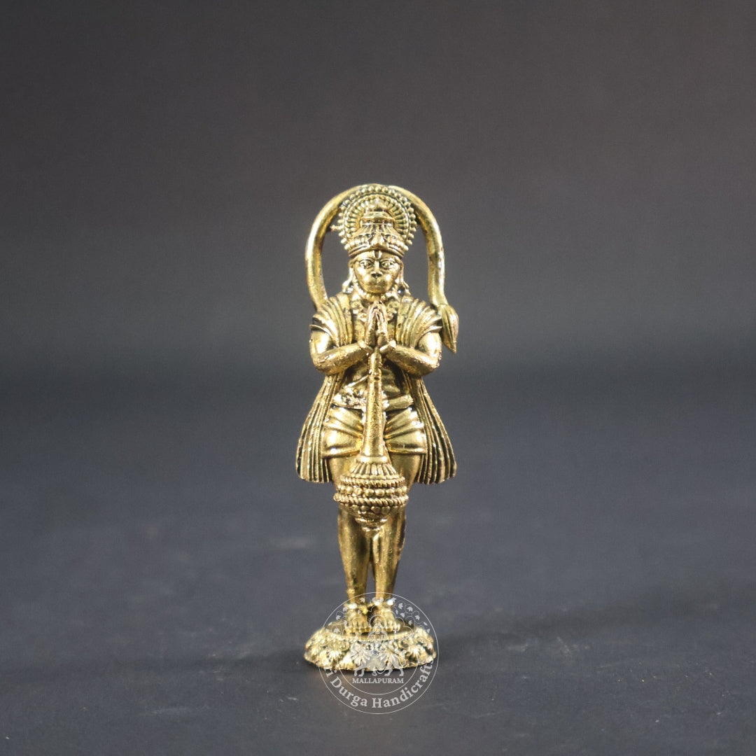 3" Inch Brass Hanuman Standing Idol