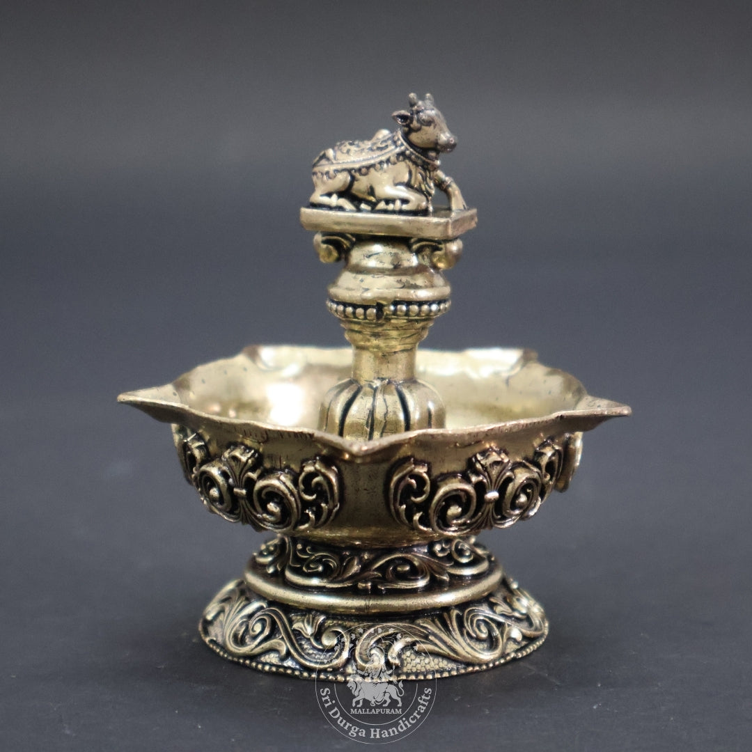 3" Inch Brass Nandhi Deep