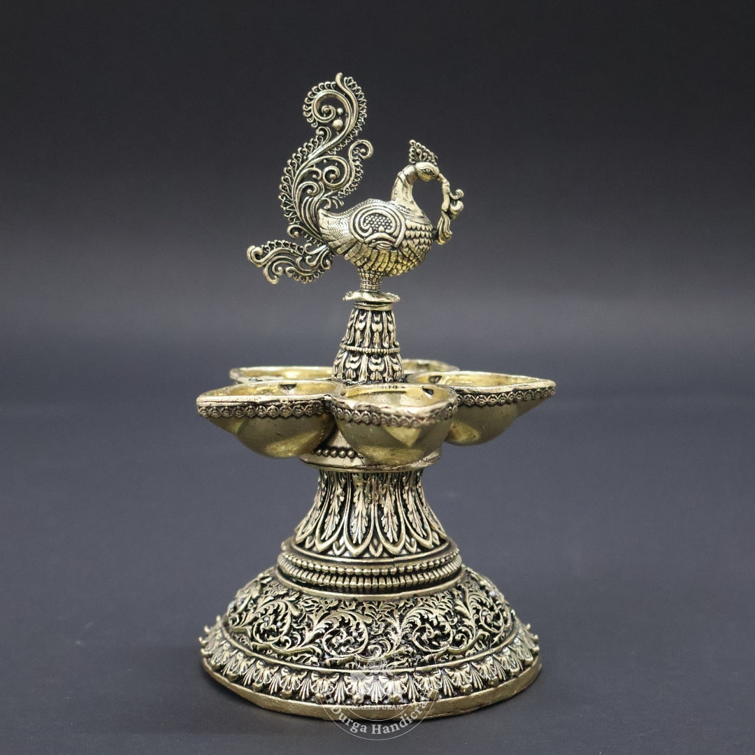 6" Inch Brass Peacock Deep