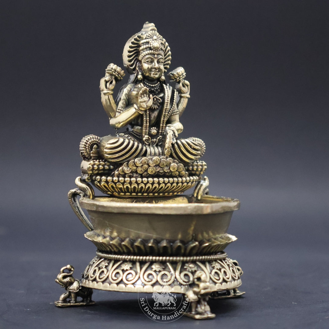 4" Inch Brass Lakshmi Deep