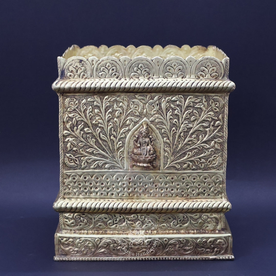 10" Inch Brass Astalakshmi SQI Tulasi Pot