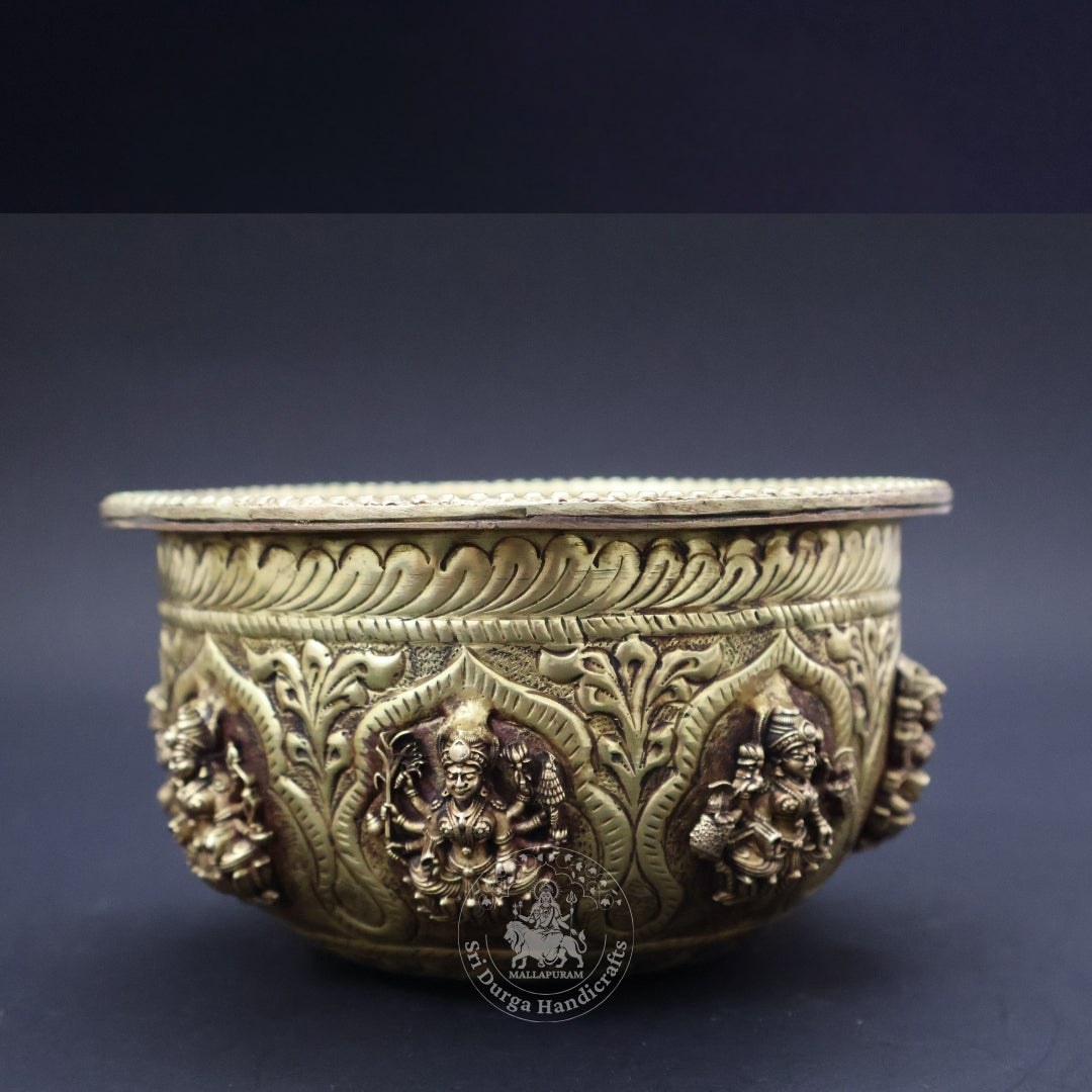 3" Inch Astalakshmi Bowl Brass