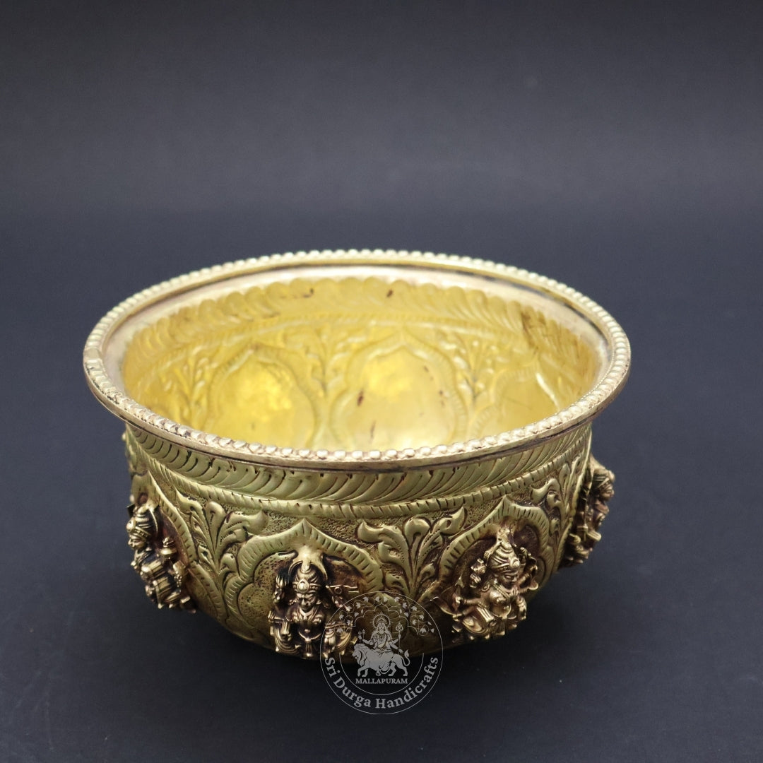 3" Inch Astalakshmi Bowl Brass