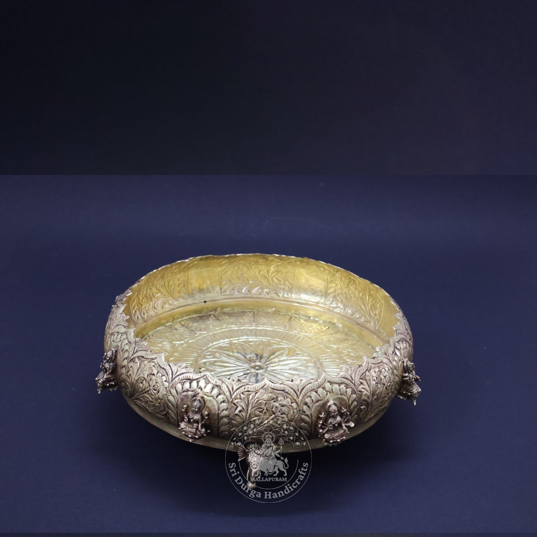 4" Inch Brass Astalakshmi Uruli