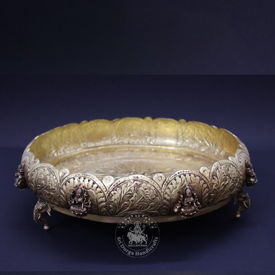 4" Inch Astalakshmi Uruli Brass