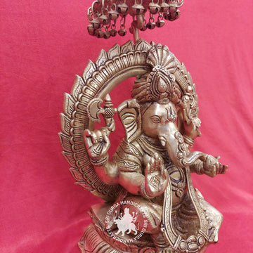 Umbrella Ganesh - Brass Idol