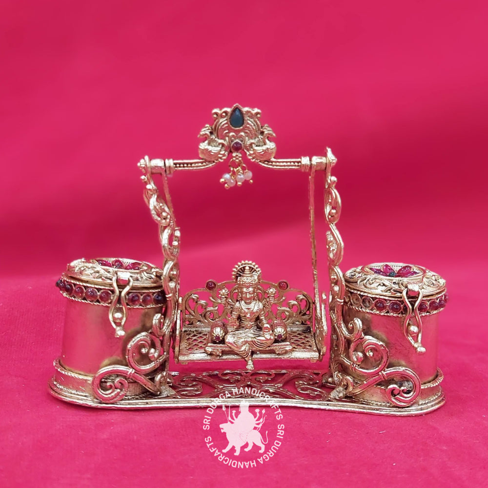 German Silver Oonjal Lakshmi Gift Box