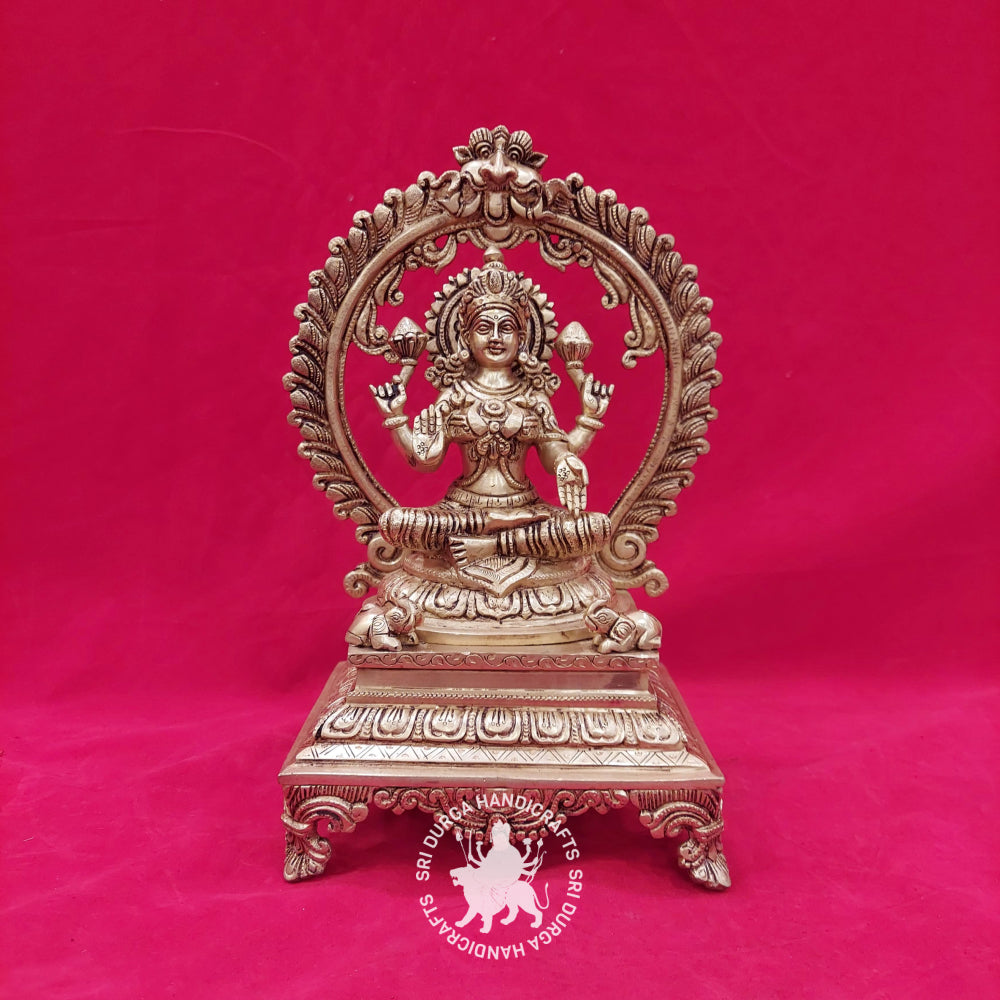 14 inch Brass Lakshmi with Thiruvatchi Idol