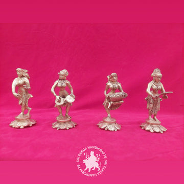 8 inch Brass Musical Lady Set Idol